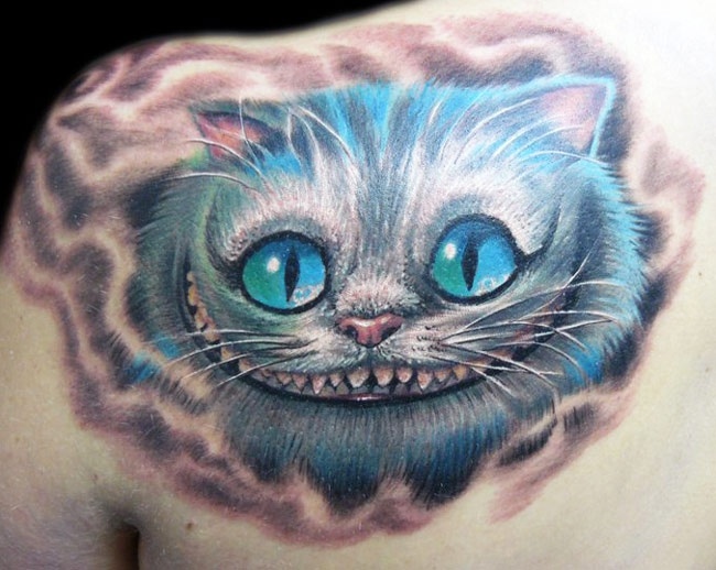 Cat tattoo by Zhivko Baychev