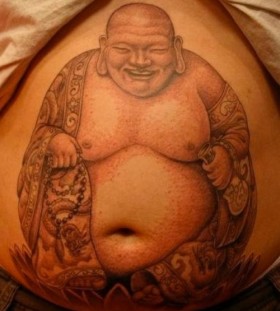 Chinese man tattoo by Corey Miller