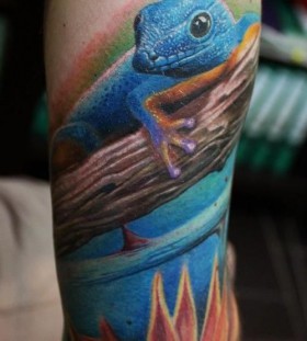 Colorful tattoo by Zhivko Baychev