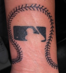 Cool baseball sport tattoo