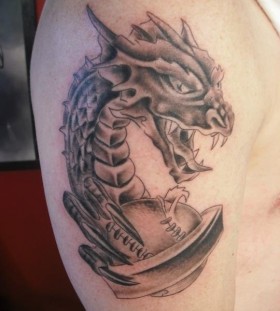 Dragon tattoo baseball