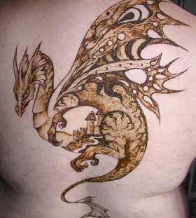 Dragon tattoo ground colors