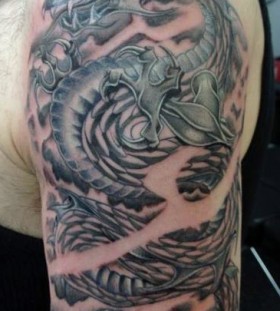 Dragon tattoo  shoulder ink