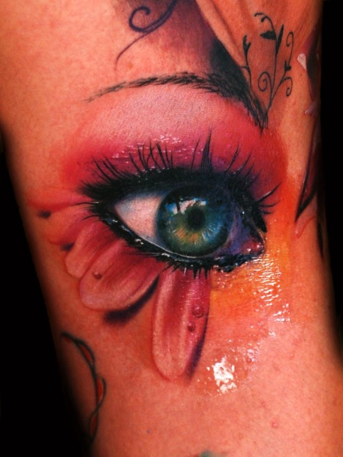Eye tattoo by Jee Sayalero