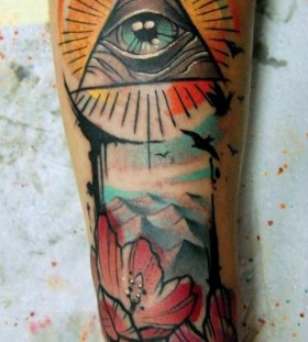 Eye tattoo by Jukan