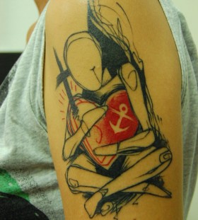 Faith love and hope tattoo by Jukan