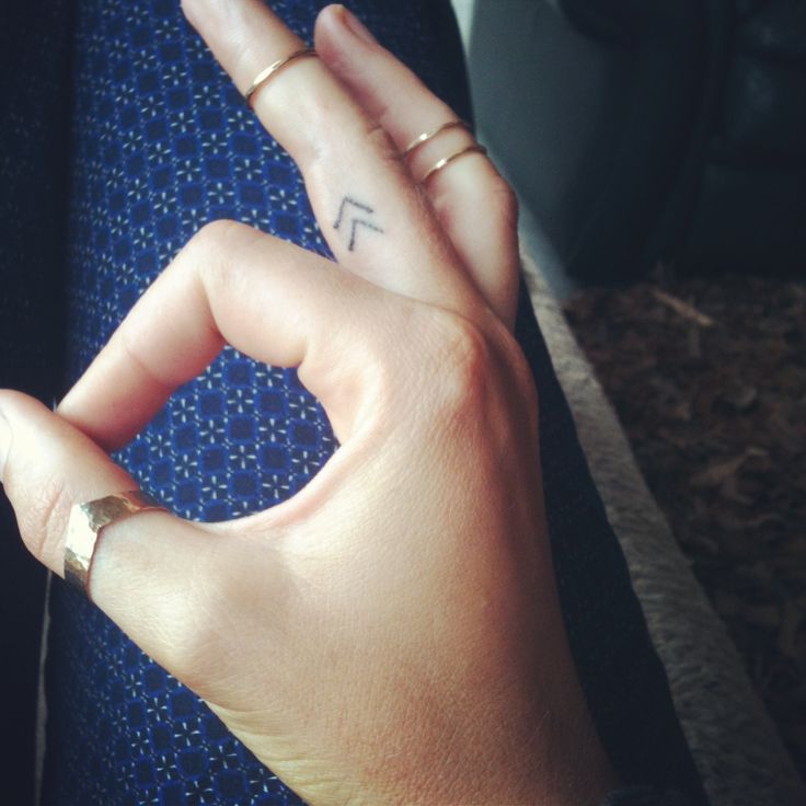 Fingers symbols tattoo