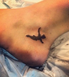 Foot Peter Pan tattoo