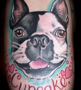 Funny dog tattoo