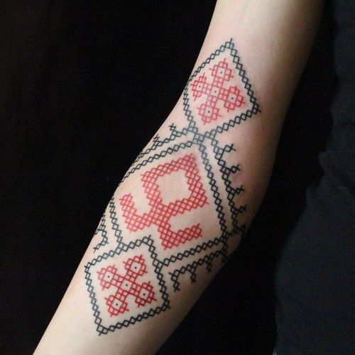 Hand tattoo russian sybolic