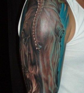 Horse tattoo by Zhivko Baychev