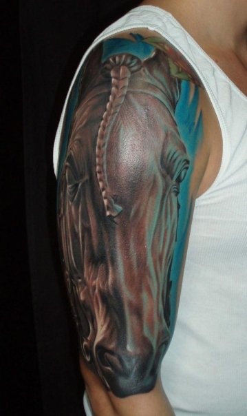 Horse tattoo by Zhivko Baychev