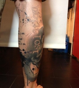 Leg tattoo by Pietro Romano