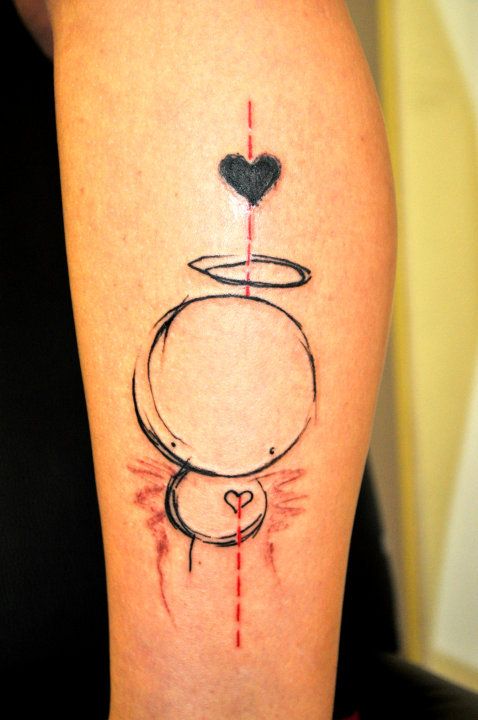 Love abstract character tattoos