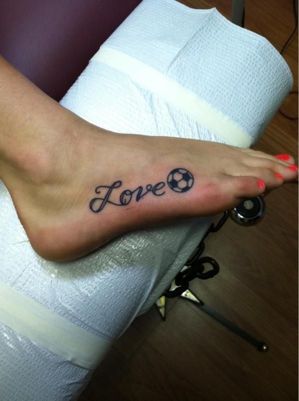 Love football sport tattoo - | TattooMagz › Tattoo Designs / Ink Works
