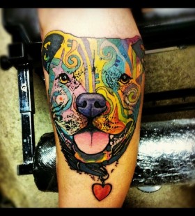 Lovely dog tattoo