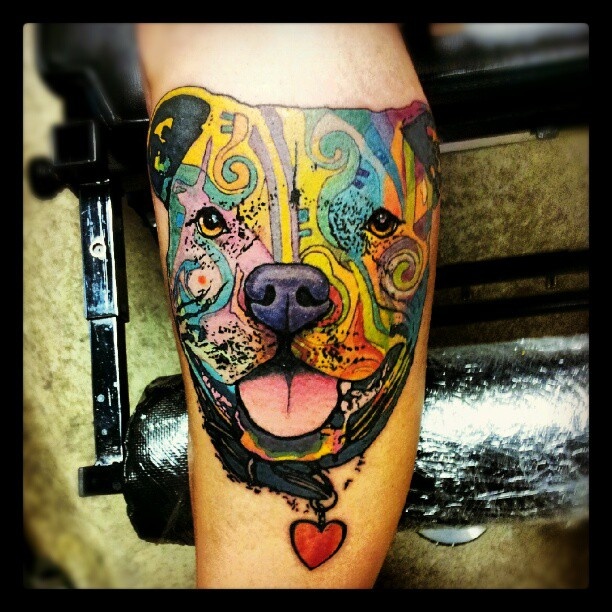 Lovely dog tattoo