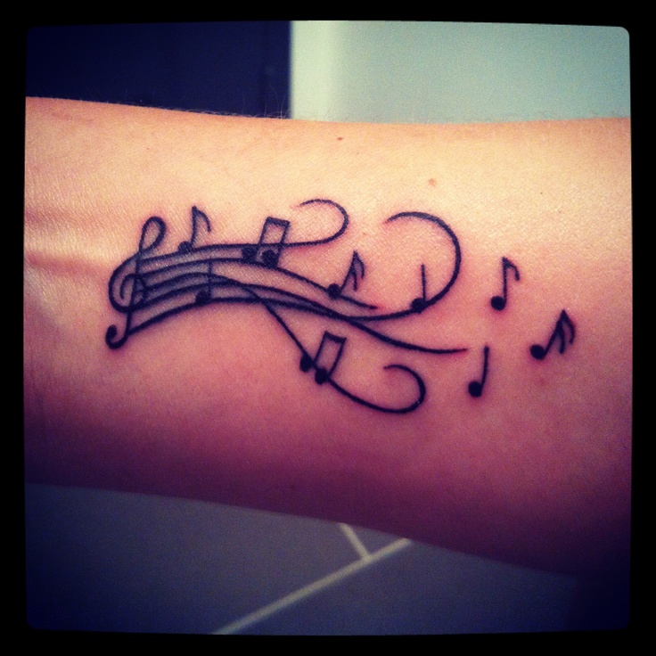 Lovely  music tattoo
