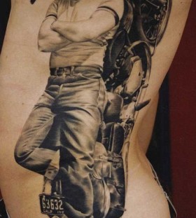 Man and his bike tattoo