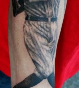 Man baseball sport tattoo