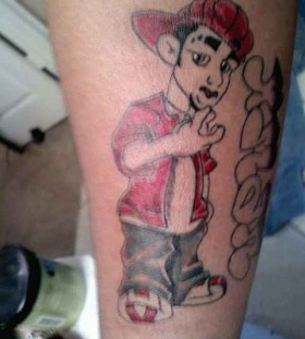 Man cartoon tattoos
