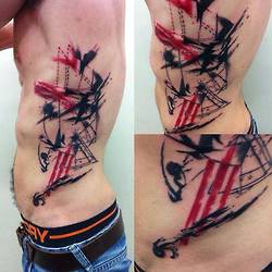 Man tattoo by Mel Wink