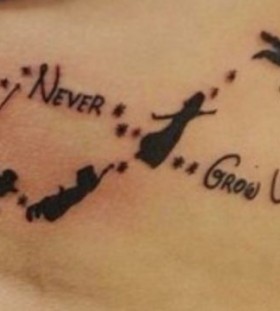 Never grow up Peter Pan tattoo