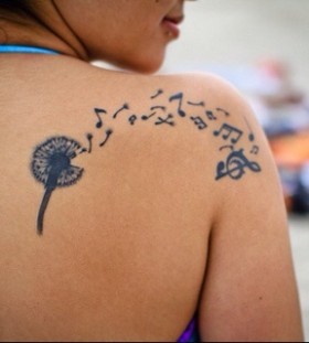 Pretty  music tattoo