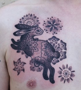 Rabbit tattoo by Gemma Pariente