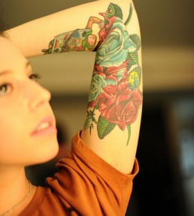 Rose tattoo full color