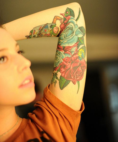 Rose tattoo full color