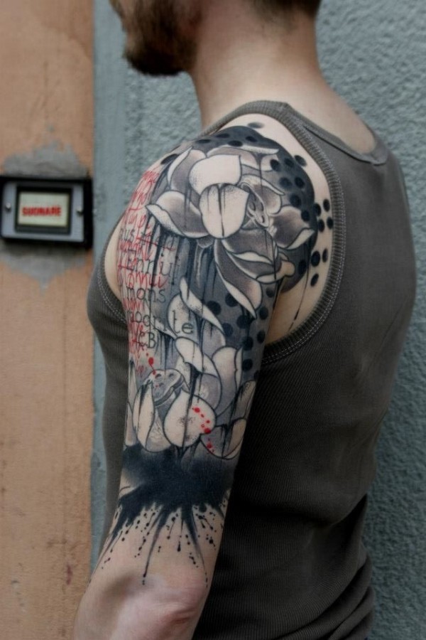 Shoulder tattoo by Pietro Romano
