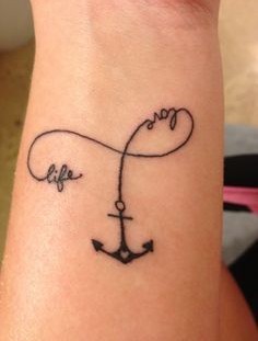 Simple anchor tattoo
