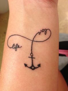 Simple anchor tattoo