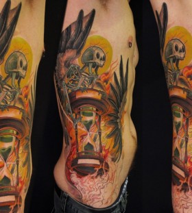Skull tattoo by Jee Sayalero