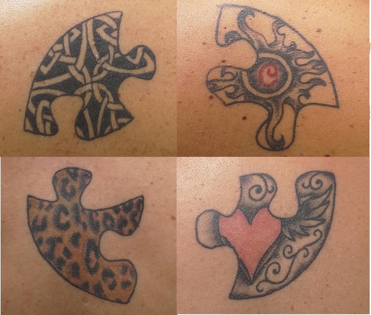 Tiger puzzle tattoo