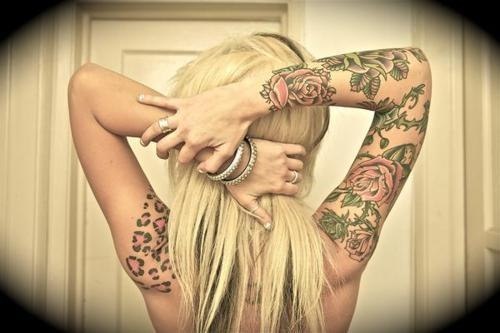 Lovely leopard tattoo