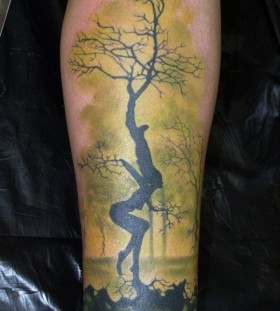 Yellow forest tattoo by Zhivko Baychev