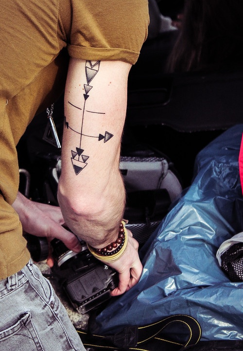 arrow tattoos compass