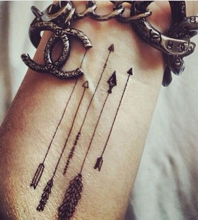 arrow tattoos represent