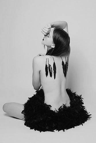 black feather tattoo is for you