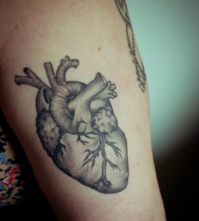 black heart tattoo anatomical