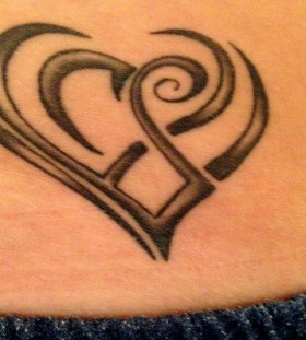 black heart tattoo  lines
