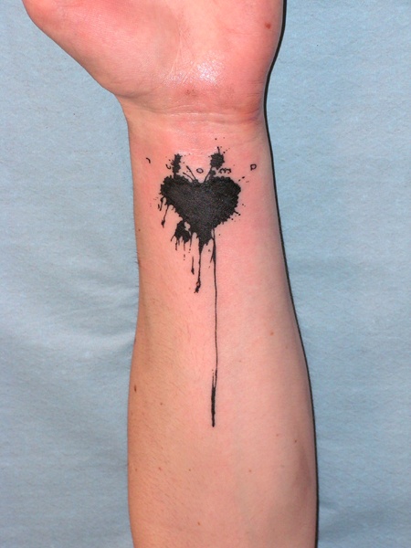 black heart tattoo lionel