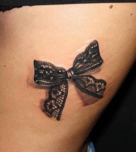 bow tattoos 3d realistic