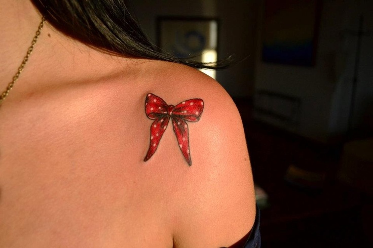 bow tattoos by luis miguel