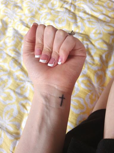 cross tattoo small