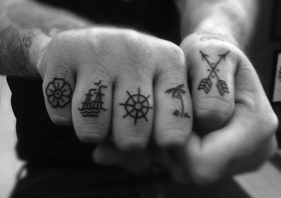 finger tattoo symbolic