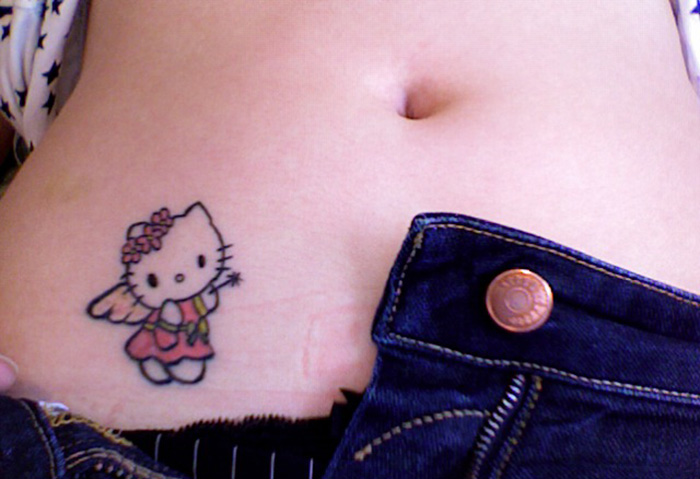 hip tattoo for girl small