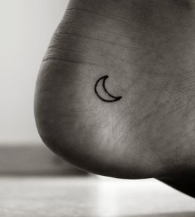 moon tattoo micro size